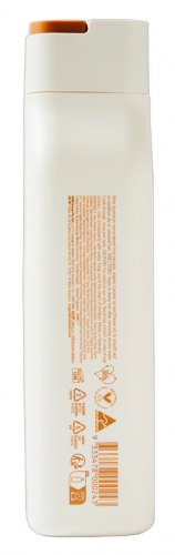 Kaat Schrauwen O&M Hydrate & Conquer conditioner 350ml fles met conditioner voor glanzend, gehydrateerd haar, zichtbaar uit de fles.